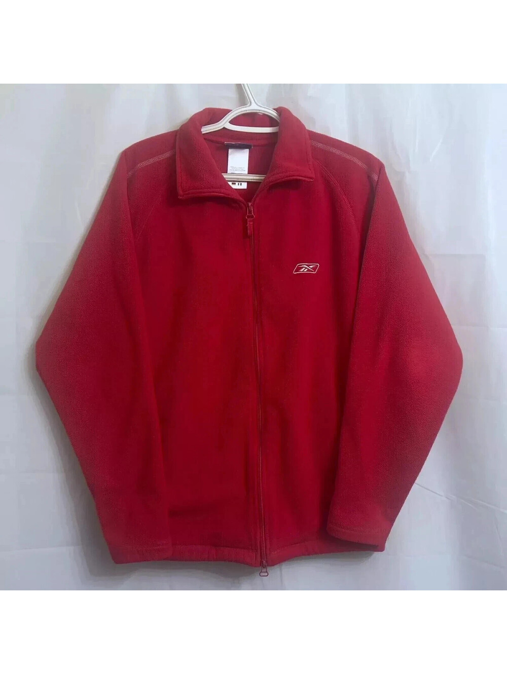 Reebok Full Zip Fleece Jacket Men's Small S Red